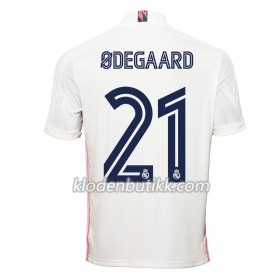 Real Madrid Martin Ødegaard Hjemme Fotballdrakt 2020-2021 Kortermet